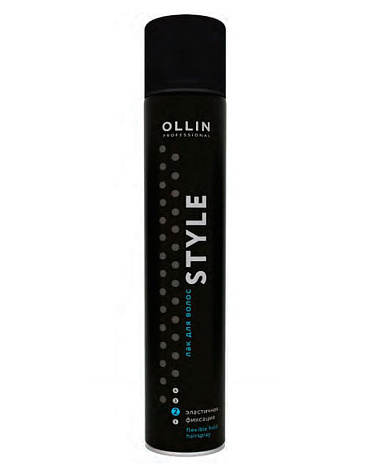 Лак для волос эластичной фиксации Flexible Hold Hairspray, Ollin 1